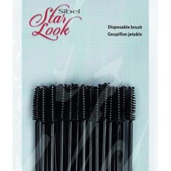 sibel star look wegwerp wimperborstel 10cm x 25st