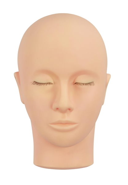 Sibel training head for eyelash applications