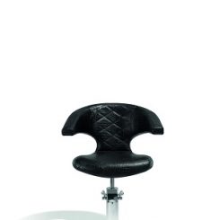 sibel sensualis kappersstoel croco zwart ronde voet