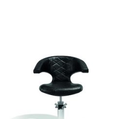 sibel sensualis kappersstoel croco zwart vierkante voet