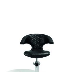 sibel sensualis kappersstoel croco zwart stervoet