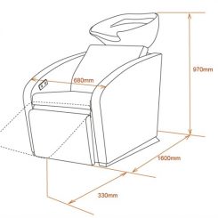 Sibel elegantia relax wasbak zwart