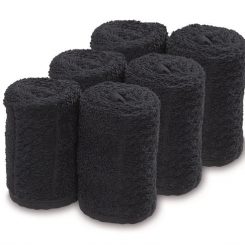 Sibel take care handdoeken 6st zwart barburys