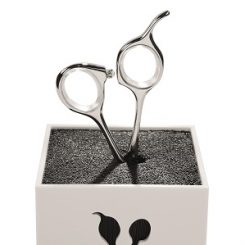 Sibel hedgehog houder vr 4 scharen wit zwart