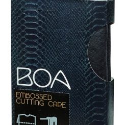 Sibel boa kaplaken m relief zwart m haaksluiting