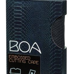 Sibel boa kaplaken m relief zwart m drukknopen