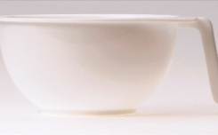 Sibel verfpotje met handvat wit