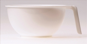 Sibel verfpotje met handvat wit