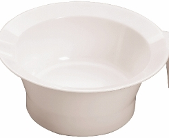 Sibel verfpotje met handvat antislip wit