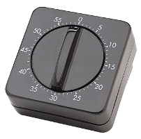 Sibel manueel klokje zwart