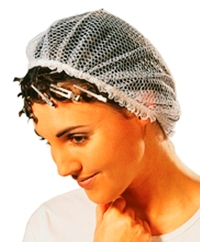 Sibel nachtmuts netwerk met kant rose