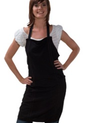 Sibel v fast kappersschort met velcro sluiting-sibel