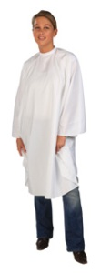 Sibel kapmantel economyss 1 poly wit velcro sluiting