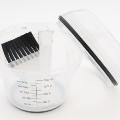 Sibel jet set-maatbeker/shaker/verfpotje/borstel wit