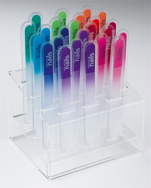 Sibel display met 24 glasvijlen 14cm in etui