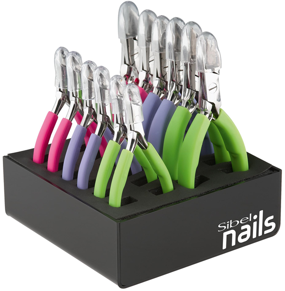 Sibel display 6 nageltangen en 6 nagelvellen tangen