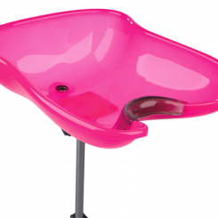 Sibel compact draagbare wastafel roze transparant