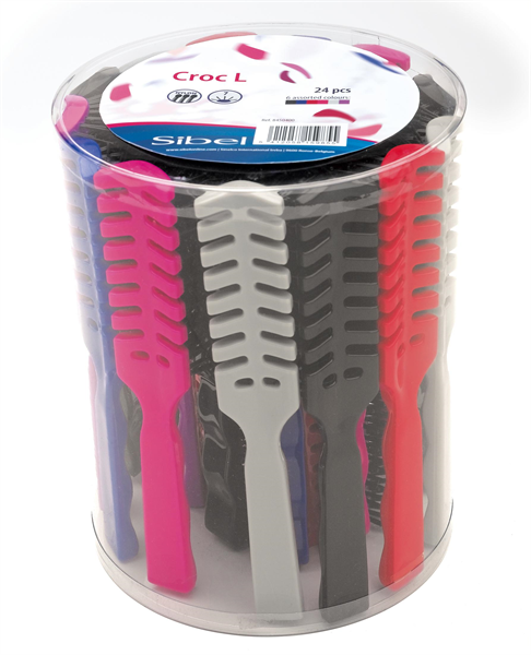 Sibel set 24 nylon fohnborstels gm ass