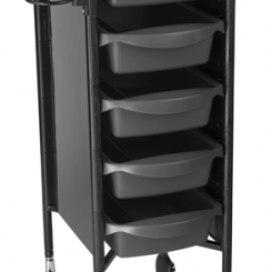 Sibel werkwagen milano zwart/zwart