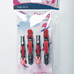 Sibel strong 2xl+2s verdeelclips rood met gelede bek