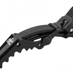 Sibel strong verdeelclips zwart gelede bek 6st 11cm