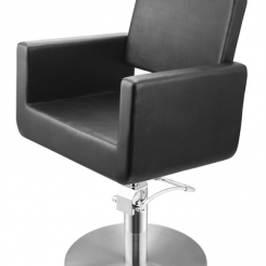 Sibel felicitas kappersstoel zwart ronde voet