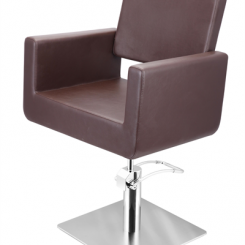 Sibel felicitas kappersstoel bruin vierkante voet