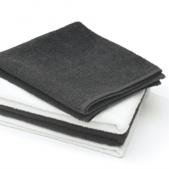 Sibel invincible katoenen handdoek 50x80cm zwart