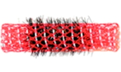 Sibel spiraalkruller profa 15mm 12 stk rood