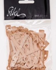 Sibel elastiek perm rubber kort plat 50st