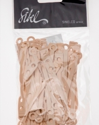 Sibel elastiek perm rubber lang plat 50 stk