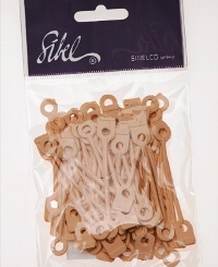 Sibel perm elastiek rubber kort rond 50 stk