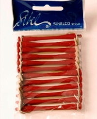 Sibel permanentkruller kort 12stk rood 8mm