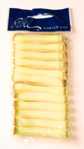 Sibel permanentkruller kort 12stk geel 11.5mm