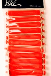 Sibel permanentkruller kort 12stk rood 12mm