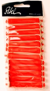 Sibel permanentkruller kort 12stk rood 12mm