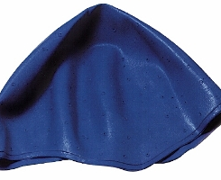 Sibel blondeermuts blauw rubber