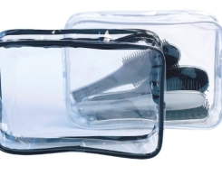 Sibel toilettas transp pvc 26.5x18x9 cm   wit