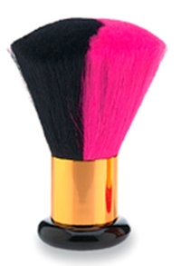 Sibel nekborstel luxe poney rose/zwart