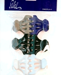 Sibel rollerclip plastic 6 stk ass