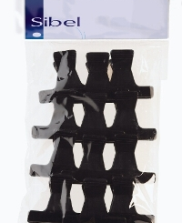 Sibel verdeelklem plastiek km 12 stk zwart