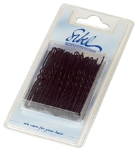 Sibel haardotspelden gegolfd 65mm zwart krt/50stk