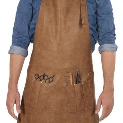 Sibel mascul pu leather apron barburys