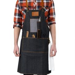 Sibel macho denim apron barburys