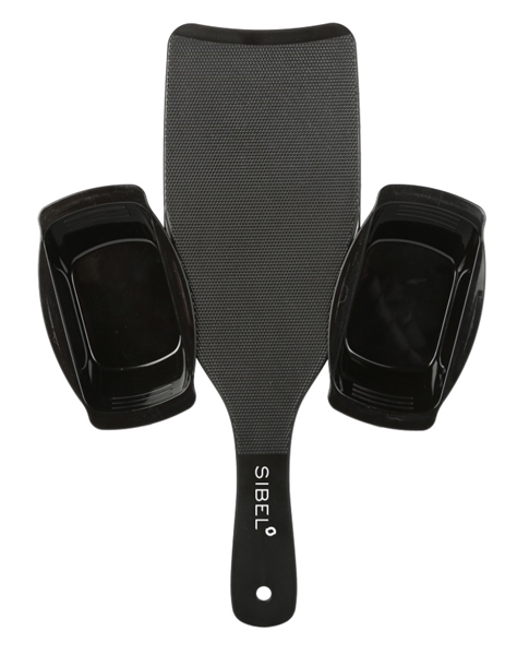 Sibel hold on highlight paddle with 2 bowls