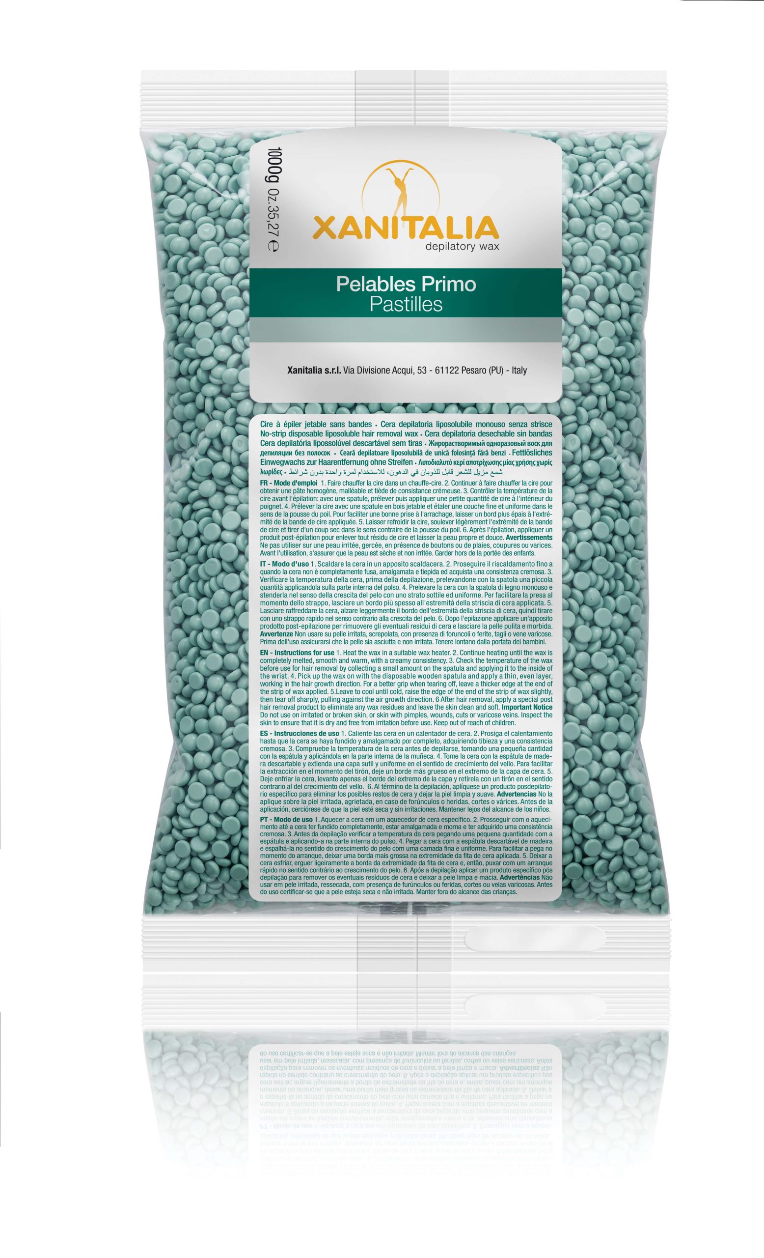 XanItalia Ontharingswax Korrels Aloe Vera 1kg